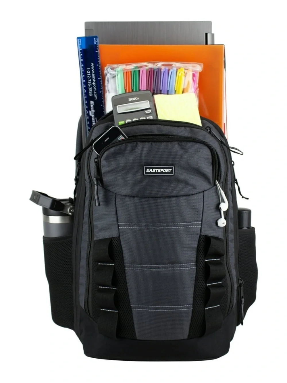 Eastsport Unisex Expandable Team Recycled Backpack, Nine Iron